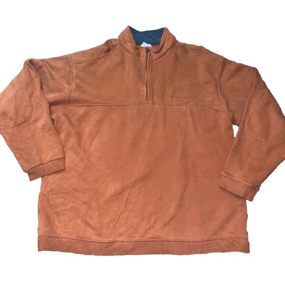 Columbia Quarter Zip Pullover Men's Size XL EUC - Picture 1 of 12